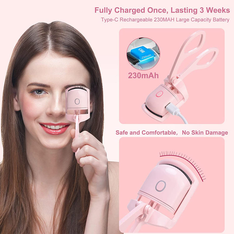 Rechargeable Electric Eyelash Curler,Handheld Eyelash Heat