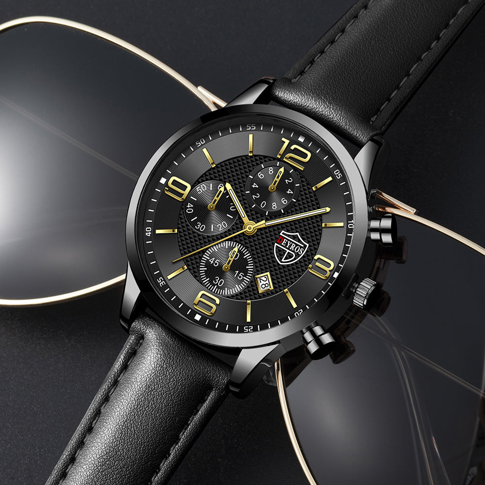 Men's Calendar Quartz Watch Fashion