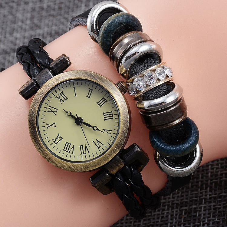 Vintage Craft Bracelet Watch Women's Fashion Twist