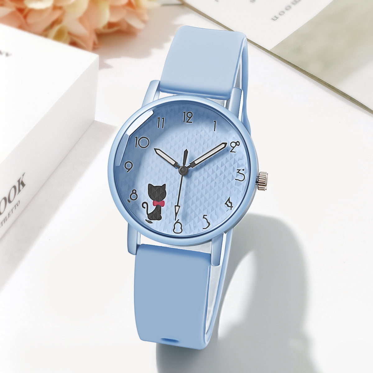 Female Student Silicone Strap Quartz